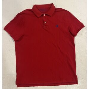 American Eagle Polo Shirt Mens XL Red Y2K Athletic Fit Casual‎ Short Sleeve